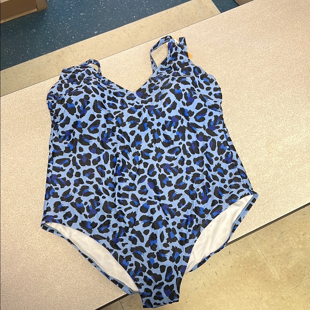 Blue Leopard Swimsuit